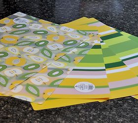 make your own fridge liners, crafts, Gather plastic placemats I used 6 These are easily found at big box stores especially in Spring and Summer months