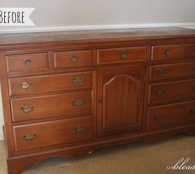 thrifted dresser turned buffet makeover, chalk paint, painted furniture