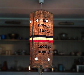 empty mailbag original dutch mailbag pendant, crafts, home decor, lighting, repurposing upcycling