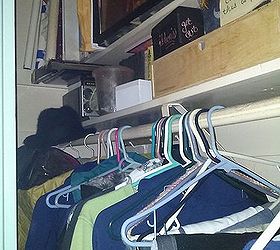 q small closet storage problems, closet, organizing, storage ideas, my overly stuffed closet
