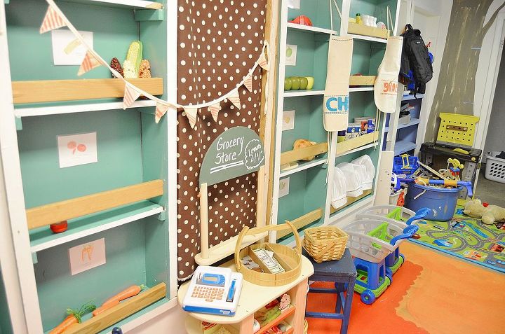 diy kiddo grocery store, diy, painted furniture, woodworking projects, grocery store DIY kid child kids hometalktuesday repurpose upcycle anestforallseasons amyrenea design decor