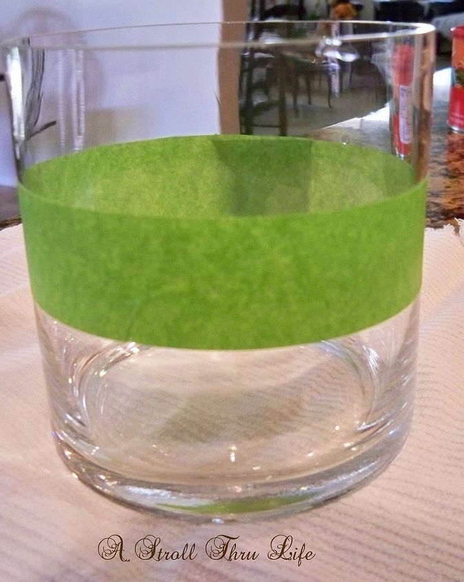 como fazer um vaso de vidro com folha de ouro