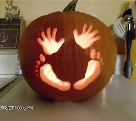11 kid friendly halloween ideas, crafts, halloween decorations, seasonal holiday decor, Baby s First Pumpkin How cute is this More Halloween ideas here