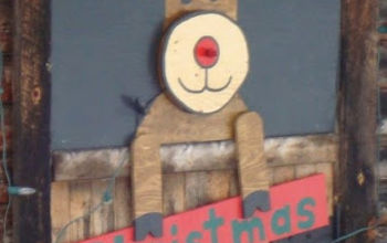 Rudolph Barn Sign made from Plywood