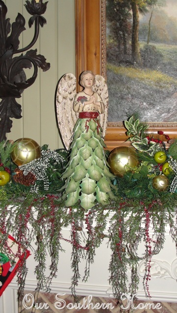 angels rejoice mantle, seasonal holiday decor