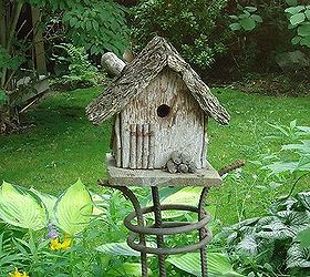 friday walk in the garden, flowers, gardening, outdoor living, repurposing upcycling, succulents, I love this birdhouse in my shade garden It screams rustic