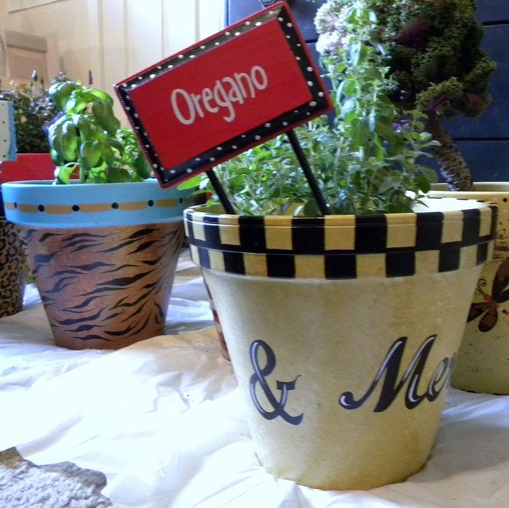 veggie signs markers by granart, crafts, gardening, painting, veggie marker in panted pot by GranArt