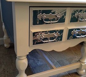 up cycled side table, painted furniture