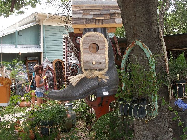 bird houses, crafts, outdoor living, repurposing upcycling, Cowboy bird house
