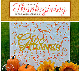 craft thanksgiving decor with stencils, painting, seasonal holiday d cor, thanksgiving decorations
