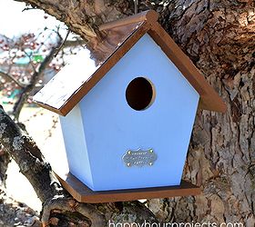 copper roof bird house, crafts, diy, outdoor living