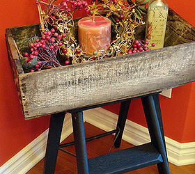 step ladder makeover old crate fun tray table, painted furniture, repurposing upcycling, rustic furniture