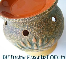 diffusing essential oils in a tart warmer, crafts, go green, home decor, Diffusing Essential Oils in a Tart Warmer