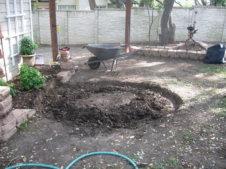 building a paved patio, concrete masonry, outdoor living, patio, Space before