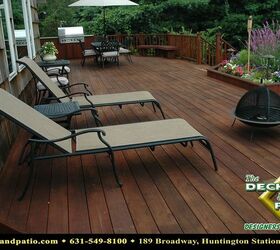decks decks decks, decks, outdoor living, patio, pool designs, porches, spas, Mahogany deck with planter and outdoor kitchen