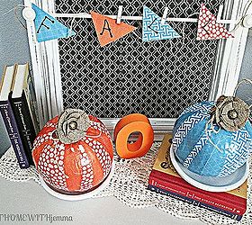 Decoupage Pumpkins-DIY