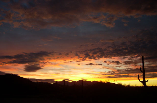 homesite 110 ranch house desert sonoran elevation, Beautiful Arizona sunset Tucson luxury real estate