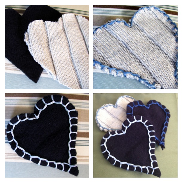 sweater heart garland, crafts, seasonal holiday decor, valentines day ideas