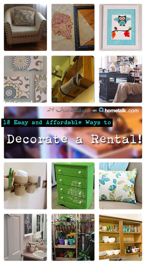 easy and affordable rental diys, home decor