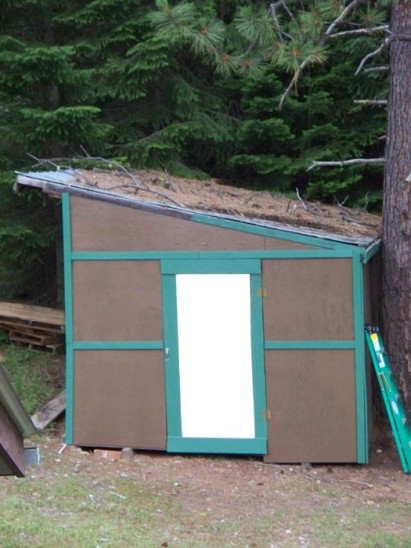 a cute shed make over, diy, outdoor living, woodworking projects, A cute new paint job helped greatly