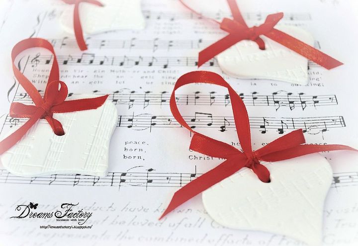 music script heart ornaments, crafts, seasonal holiday decor