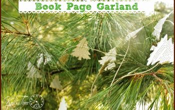 Book Page Tree Garland