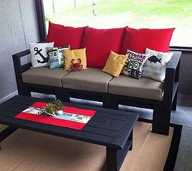 diy outdoor living space, home decor, outdoor furniture, outdoor living, We have a nautical theme going on would you expect anything less in FL