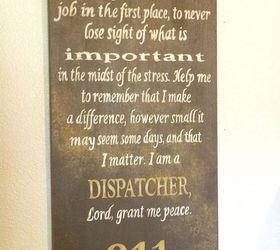 sign painting, crafts, Dispatcher s Prayer by GranArt painted sign using craft enamel paint on 16 x 36 wood board