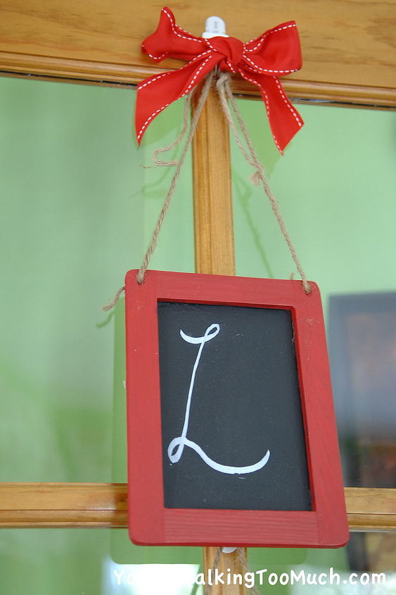 a fun chalkboard project that can last year round, chalk paint, chalkboard paint, crafts, seasonal holiday decor, valentines day ideas, Hang from a sticky hook anywhere
