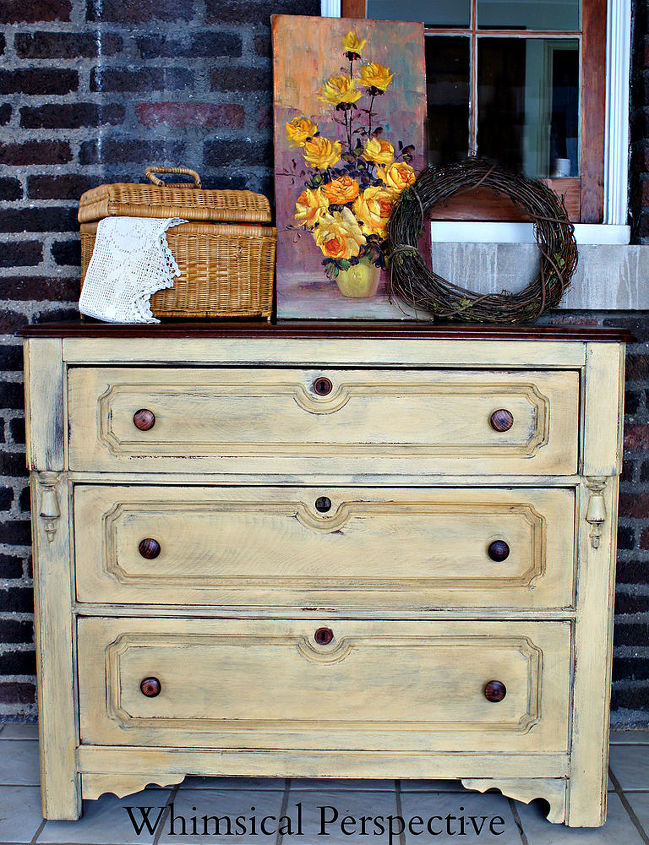 my mms milk paint review, painted furniture, MMS Milk Paint in Mustard Seed