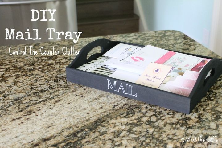 diy mail tray, cleaning tips, crafts