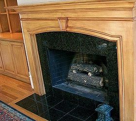fireplace mantel saved, fireplaces mantels, painting, woodworking projects, After painted glazed with several colors satin polyurethane applied