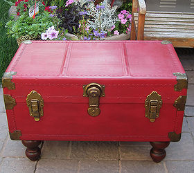 antique trunk coffee table with annie sloan chalk paint