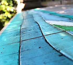 pallet wood coffee table the wave, pallet, repurposing upcycling, woodworking projects, The Wave