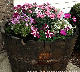 how to build a whiskey barrel garden in an hour, container gardening, gardening