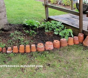 another terra cotta pot edging, flowers, gardening, 2012