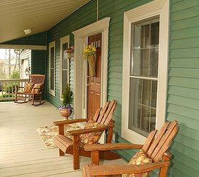 spring front porch decor plus a thrifty flower pot redo, curb appeal, flowers, gardening, outdoor living, porches