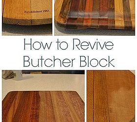 how to revive butcher block, cleaning tips, countertops, go green, kitchen design