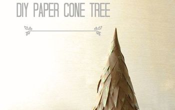 Super Easy Paper Christmas Cone Tree