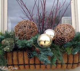 winter containers, christmas decorations, outdoor living, seasonal holiday decor