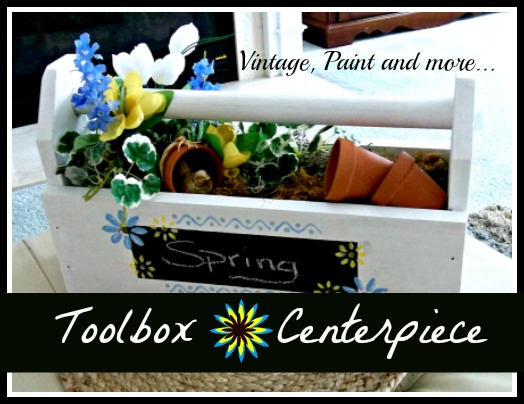 toolbox to spring centerpiece, repurposing upcycling, seasonal holiday d cor