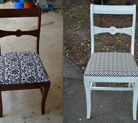 licorice the new black part ii, painted furniture, Before and after Chair
