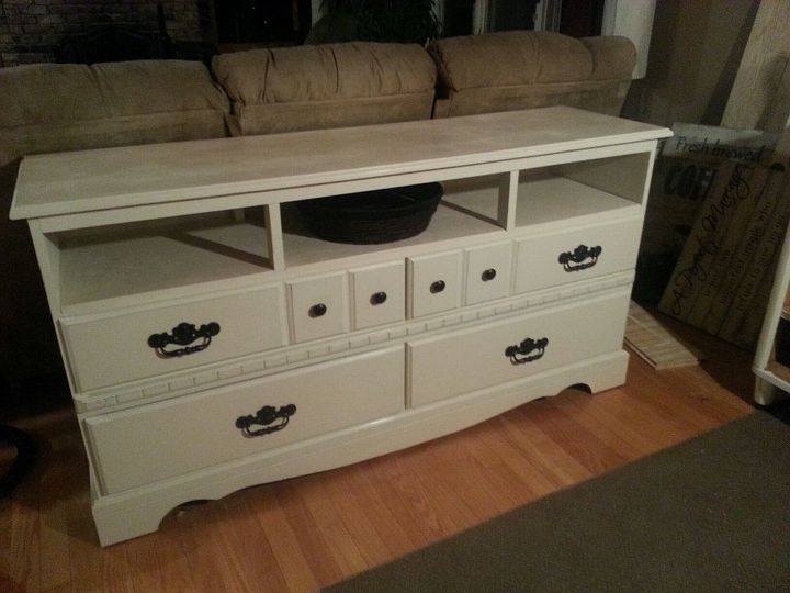 Dresser Turned Entertainment Center Hometalk