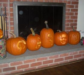 more pumpkins for my girls, crafts, seasonal holiday decor, One by one they arrive on the hearth