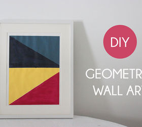 diy geometric wall art, crafts, home decor