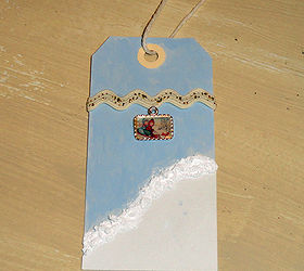 homemade gift tags, crafts
