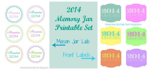 memory jars and free printable labels, crafts, seasonal holiday decor