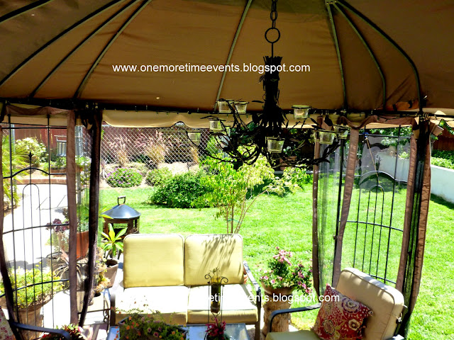 backyard living, outdoor furniture, outdoor living, painted furniture