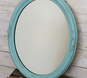 vintage mirror makeover, painted furniture, Finished Product I m in love