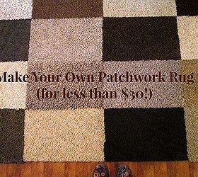 make your own patchwork rug for less than 30, crafts, diy, flooring, It s hard work but it s worth it